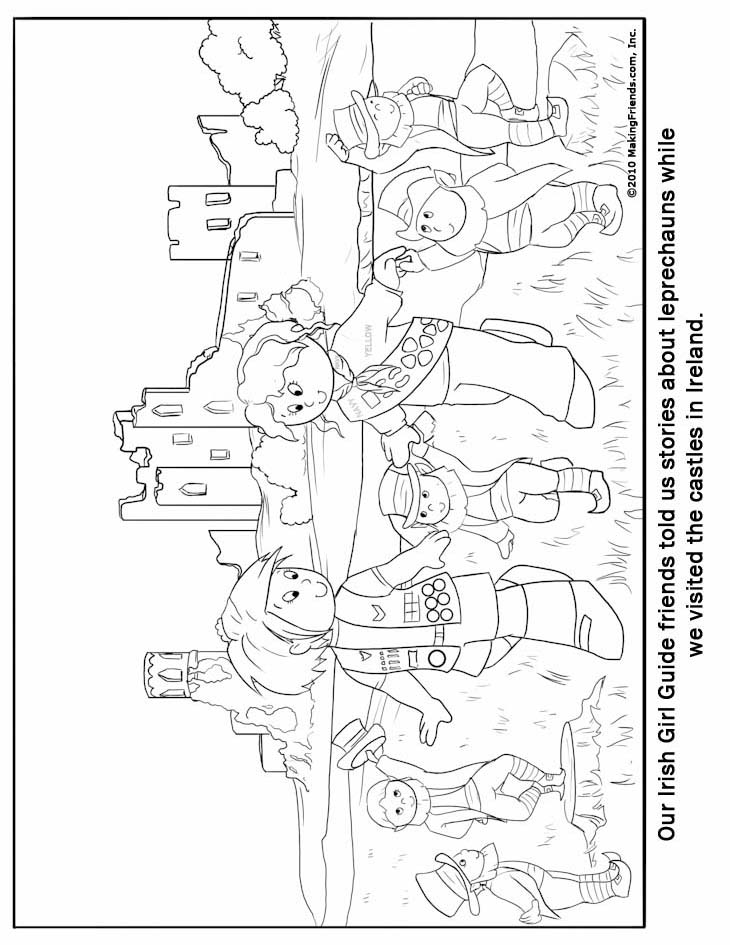 90 Irish Coloring Pages Printable 67