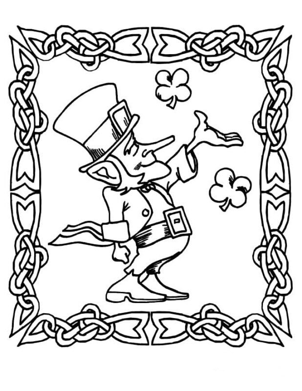 90 Irish Coloring Pages Printable 76