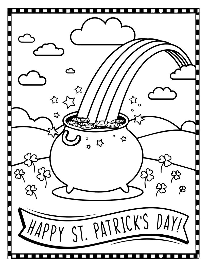 90 Irish Coloring Pages Printable 89