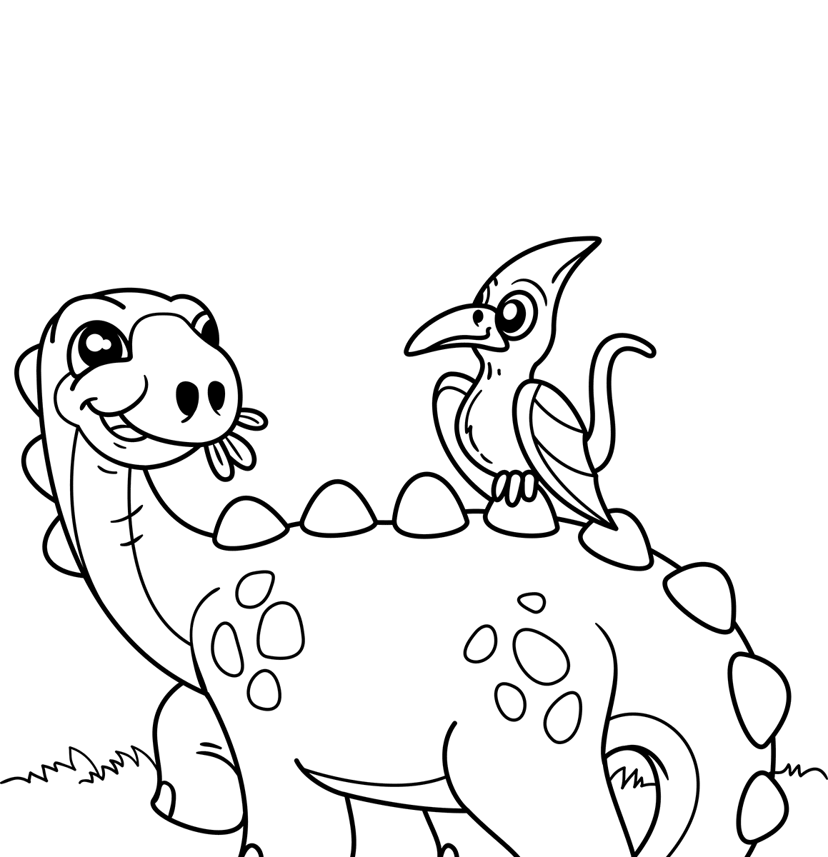 98 Exciting Printable Dinosaur Coloring Pages for Kids 12