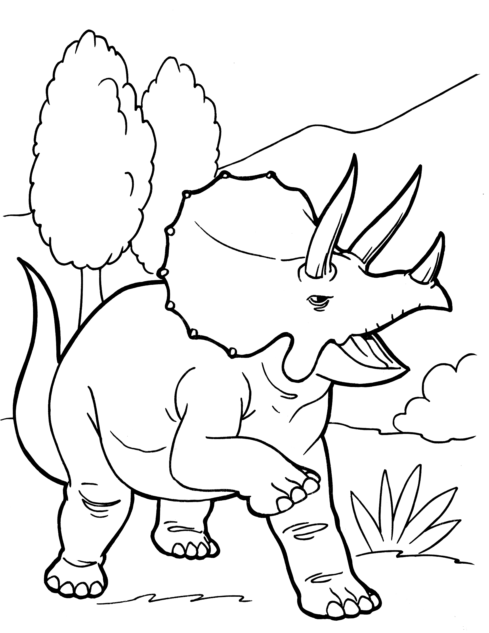 98 Exciting Printable Dinosaur Coloring Pages for Kids 16