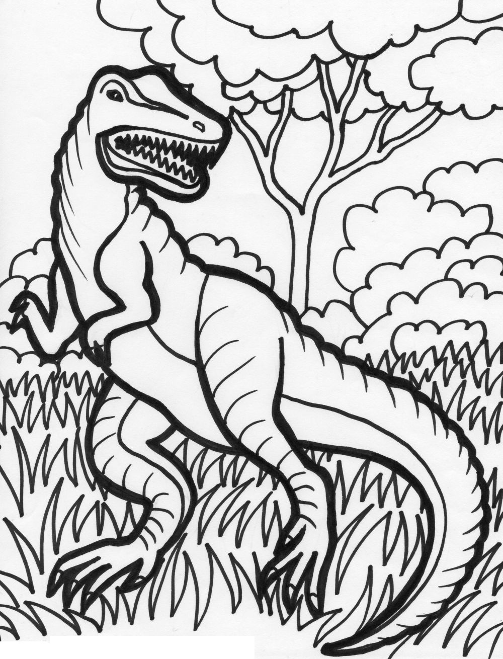 98 Exciting Printable Dinosaur Coloring Pages for Kids 17