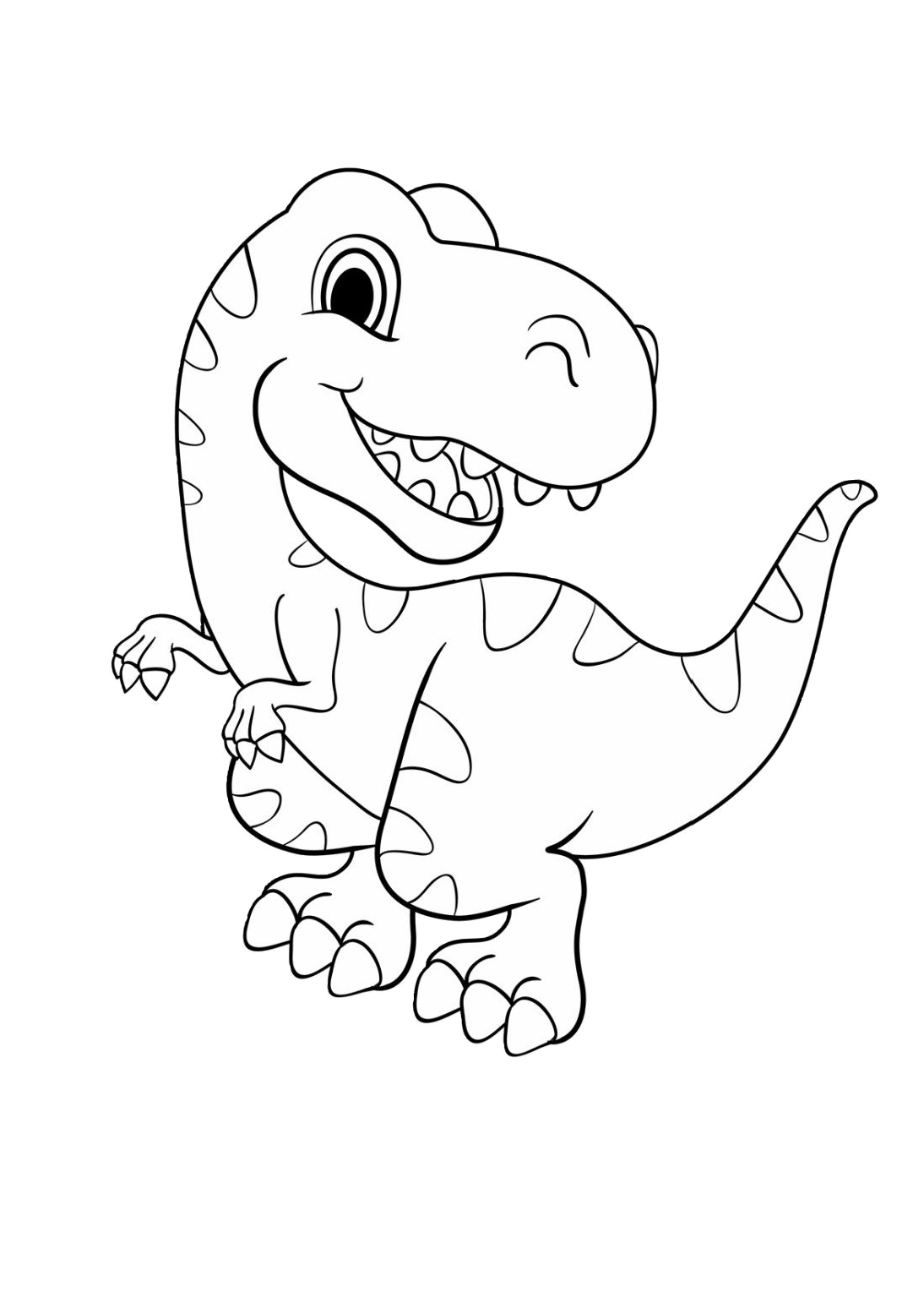 98 Exciting Printable Dinosaur Coloring Pages for Kids 21