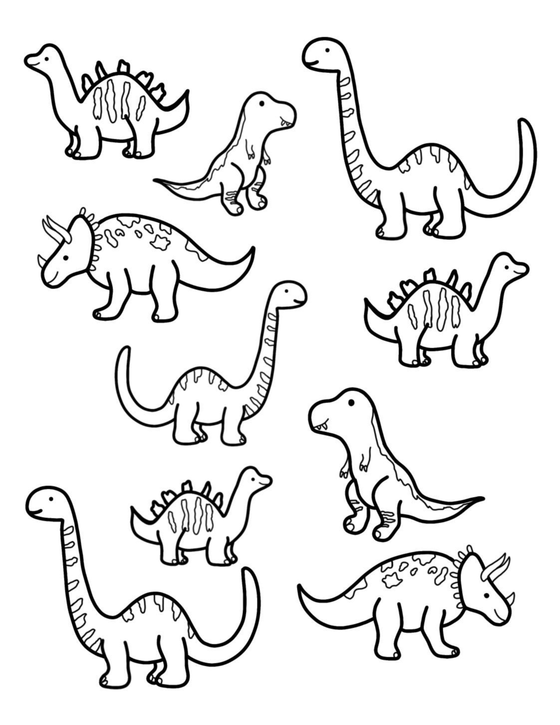 98 Exciting Printable Dinosaur Coloring Pages for Kids 4