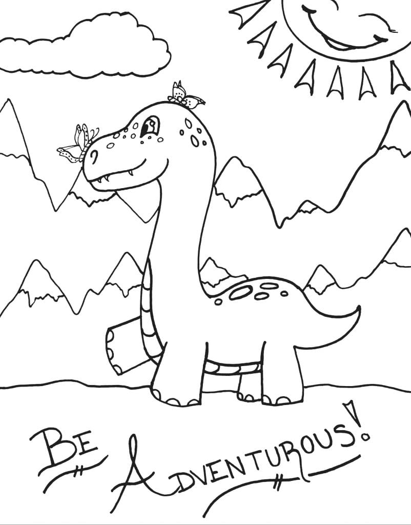 98 Exciting Printable Dinosaur Coloring Pages for Kids 41