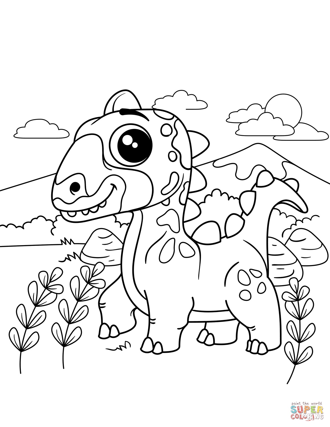 98 Exciting Printable Dinosaur Coloring Pages for Kids 56