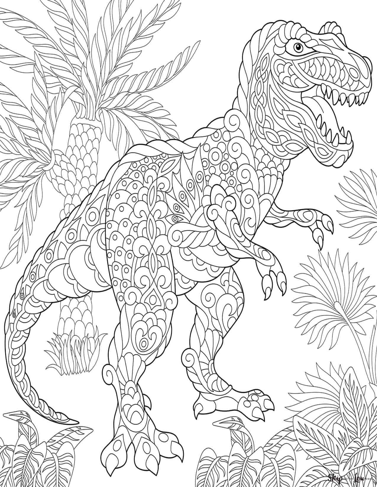 98 Exciting Printable Dinosaur Coloring Pages for Kids 61