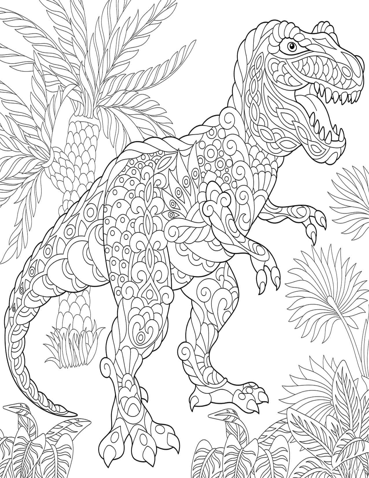 98 Exciting Printable Dinosaur Coloring Pages for Kids 64