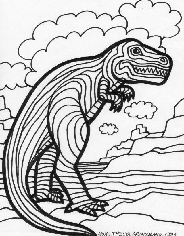 98 Exciting Printable Dinosaur Coloring Pages for Kids 72