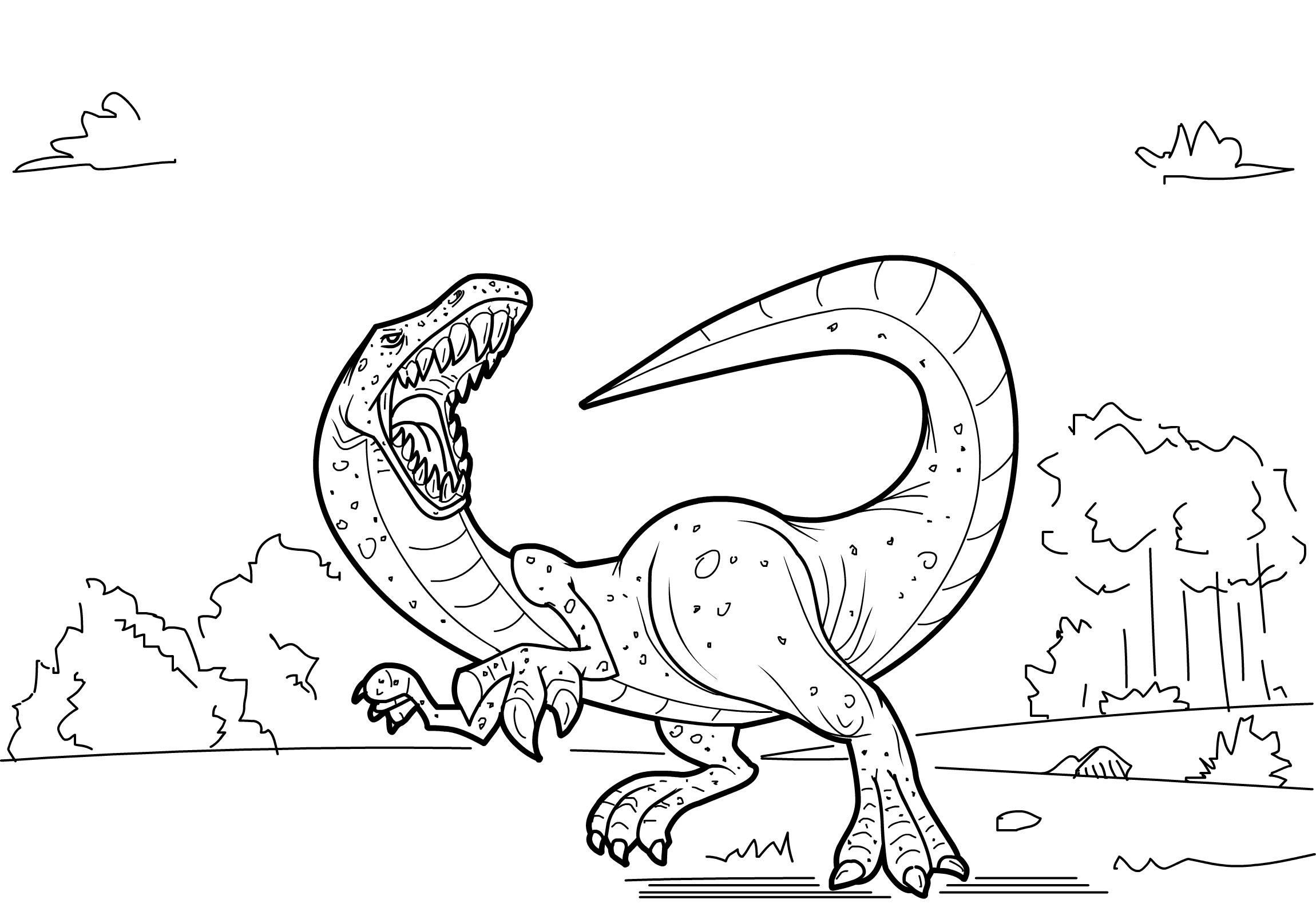 98 Exciting Printable Dinosaur Coloring Pages for Kids 74