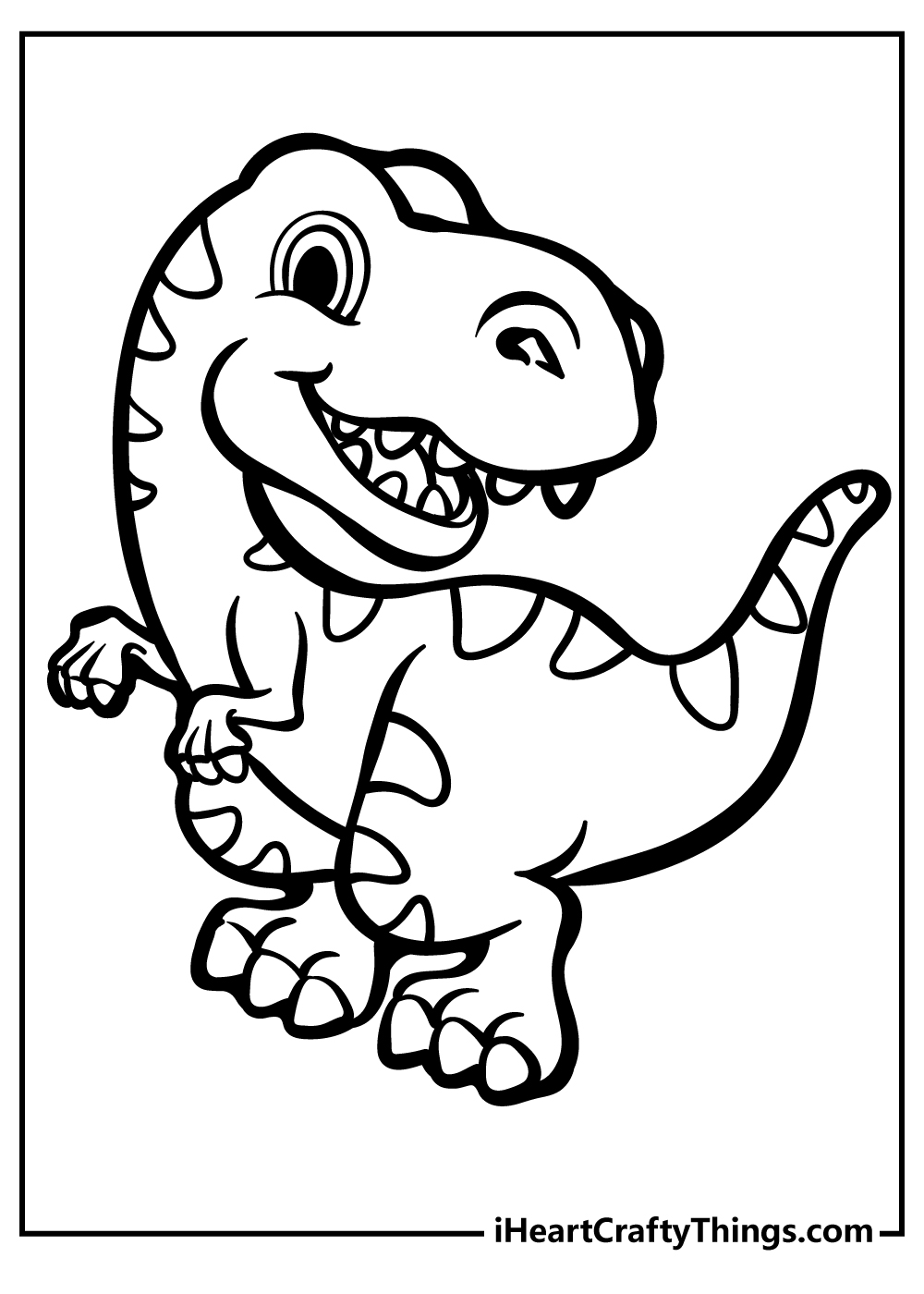 98 Exciting Printable Dinosaur Coloring Pages for Kids 9