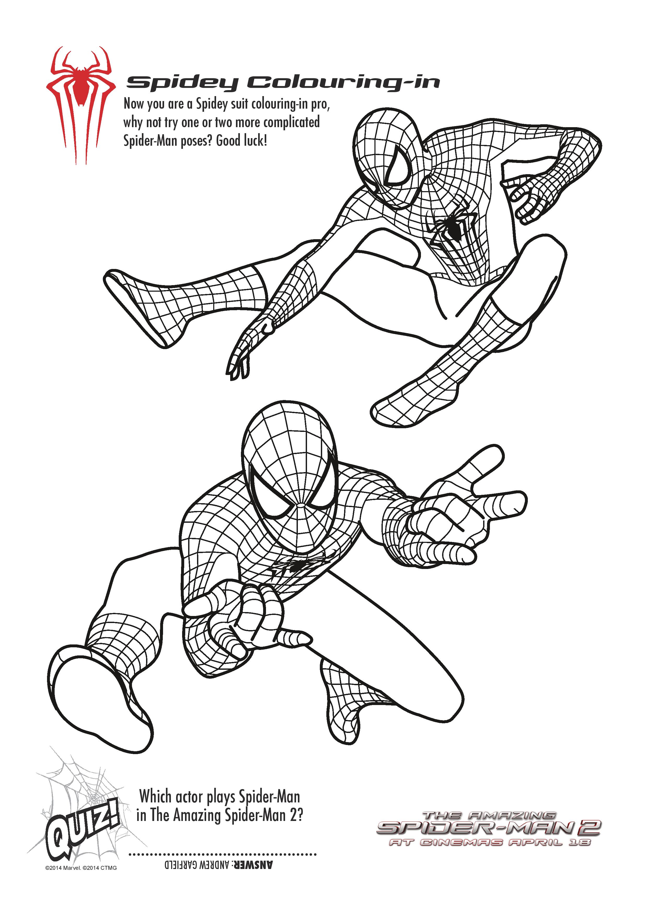 All New Amazing Spiderman Coloring Pages for Printable 1