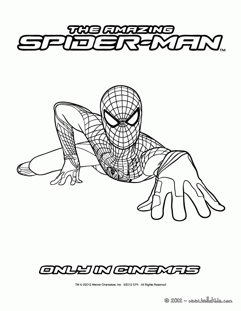 All New Amazing Spiderman Coloring Pages for Printable 9