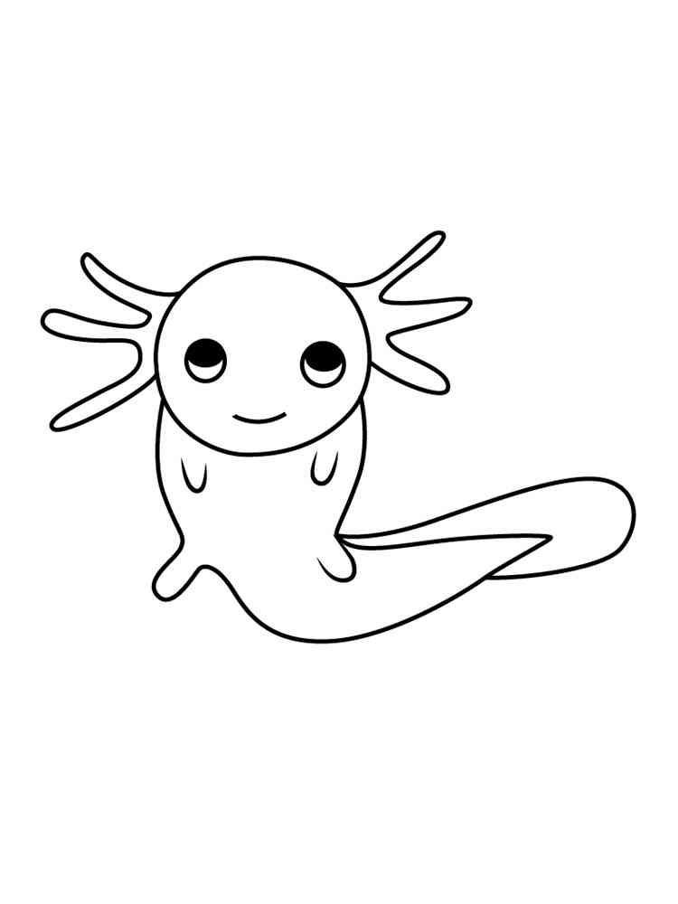 Cool Printable Axolotl Coloring Pages 15