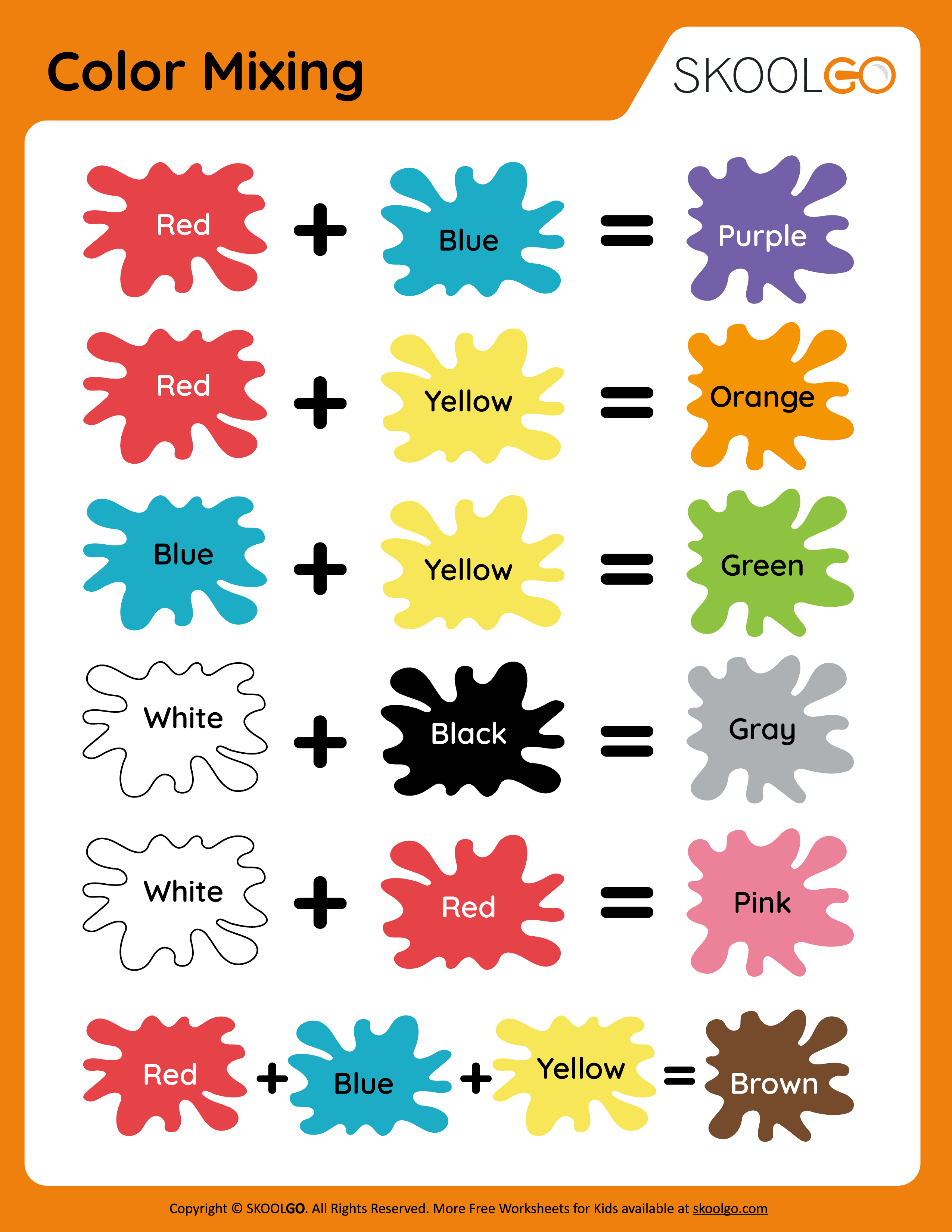 Curious Blue and Yellow Mixed Color Guide 11