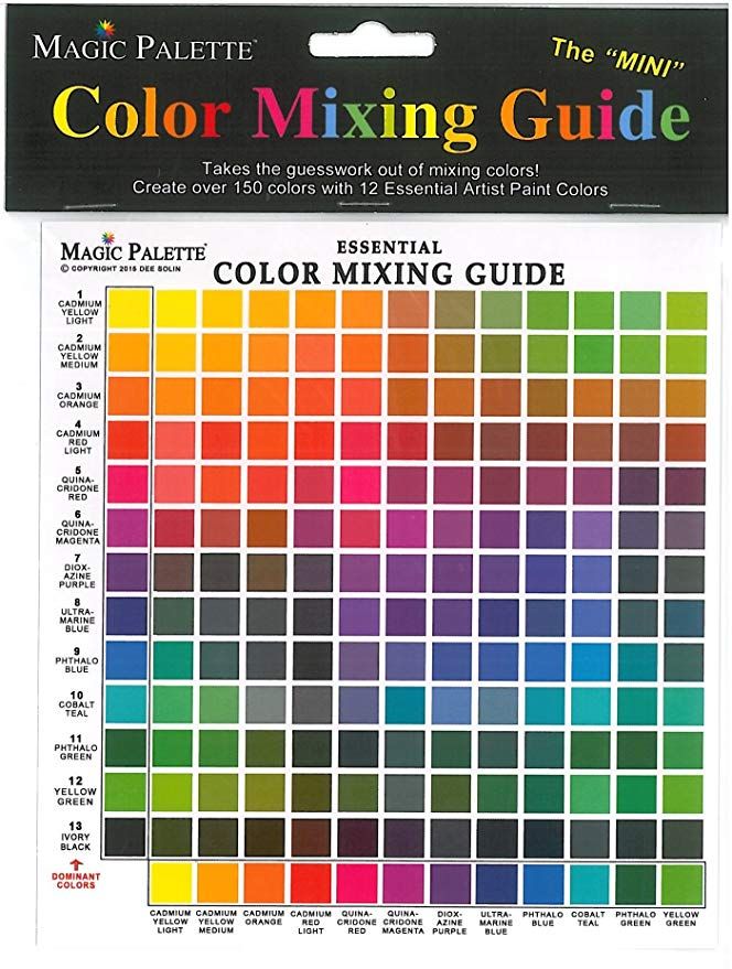 Curious Blue and Yellow Mixed Color Guide 12