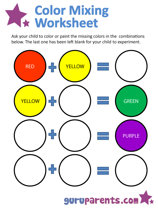 Curious Blue and Yellow Mixed Color Guide 13