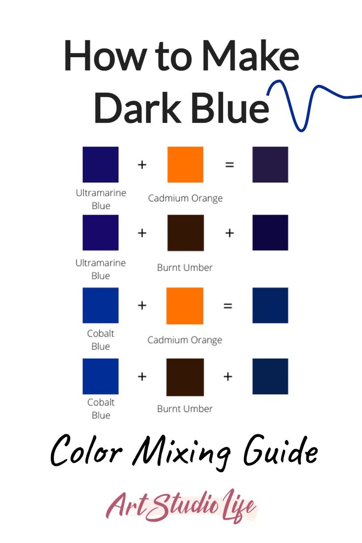 Curious Blue and Yellow Mixed Color Guide 35