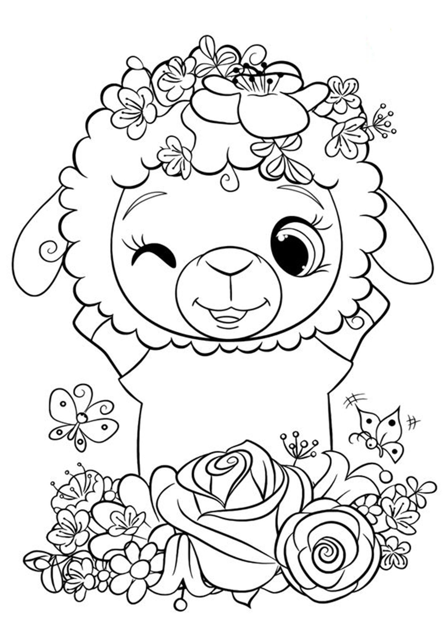 Cute Animals Coloring Pages Printable Joy 12