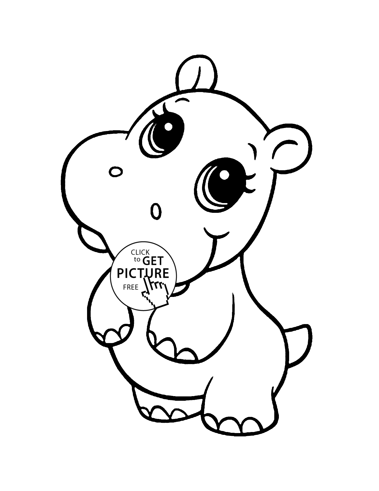 Cute Animals Coloring Pages Printable Joy 2