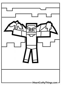 Exciting Minecraft Coloring Pages Printable 10