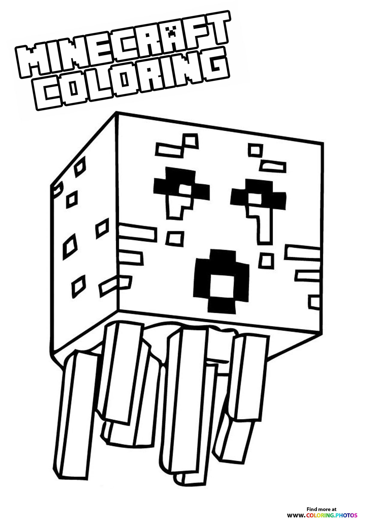 Exciting Minecraft Coloring Pages Printable 15