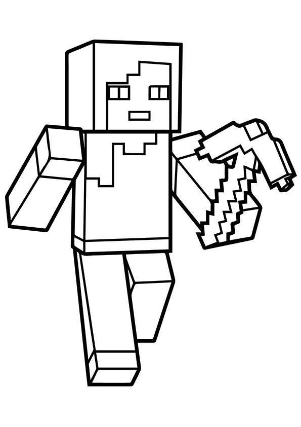 Exciting Minecraft Coloring Pages Printable 21