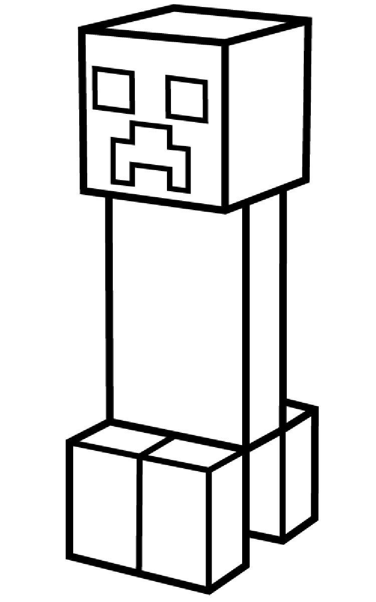 Exciting Minecraft Coloring Pages Printable 25