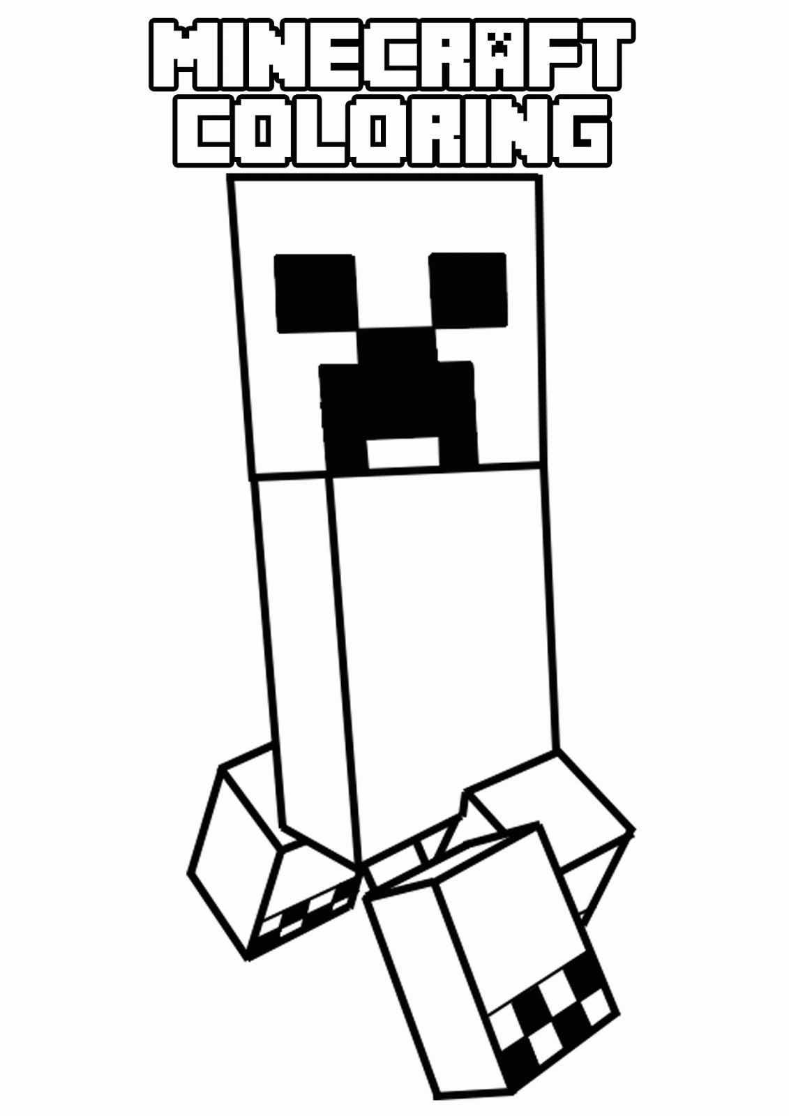 Exciting Minecraft Coloring Pages Printable 29