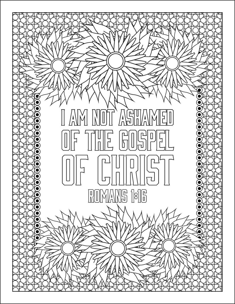 Inspirational Bible Verse Coloring Pages Printable 12