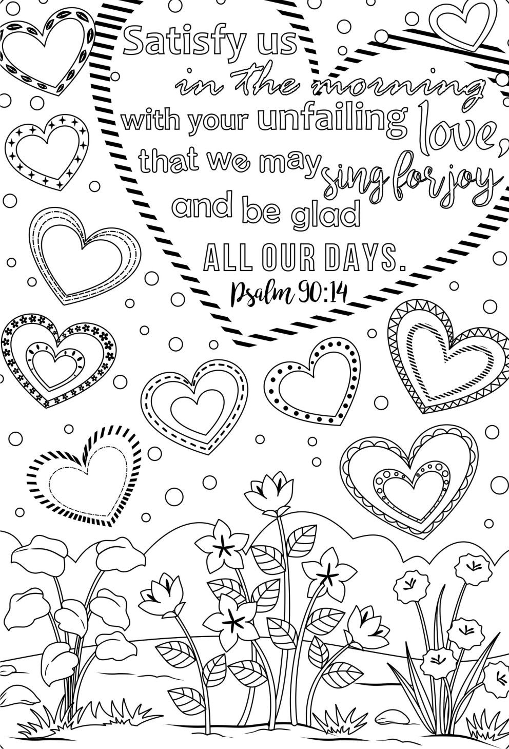 Inspirational Bible Verse Coloring Pages Printable 13