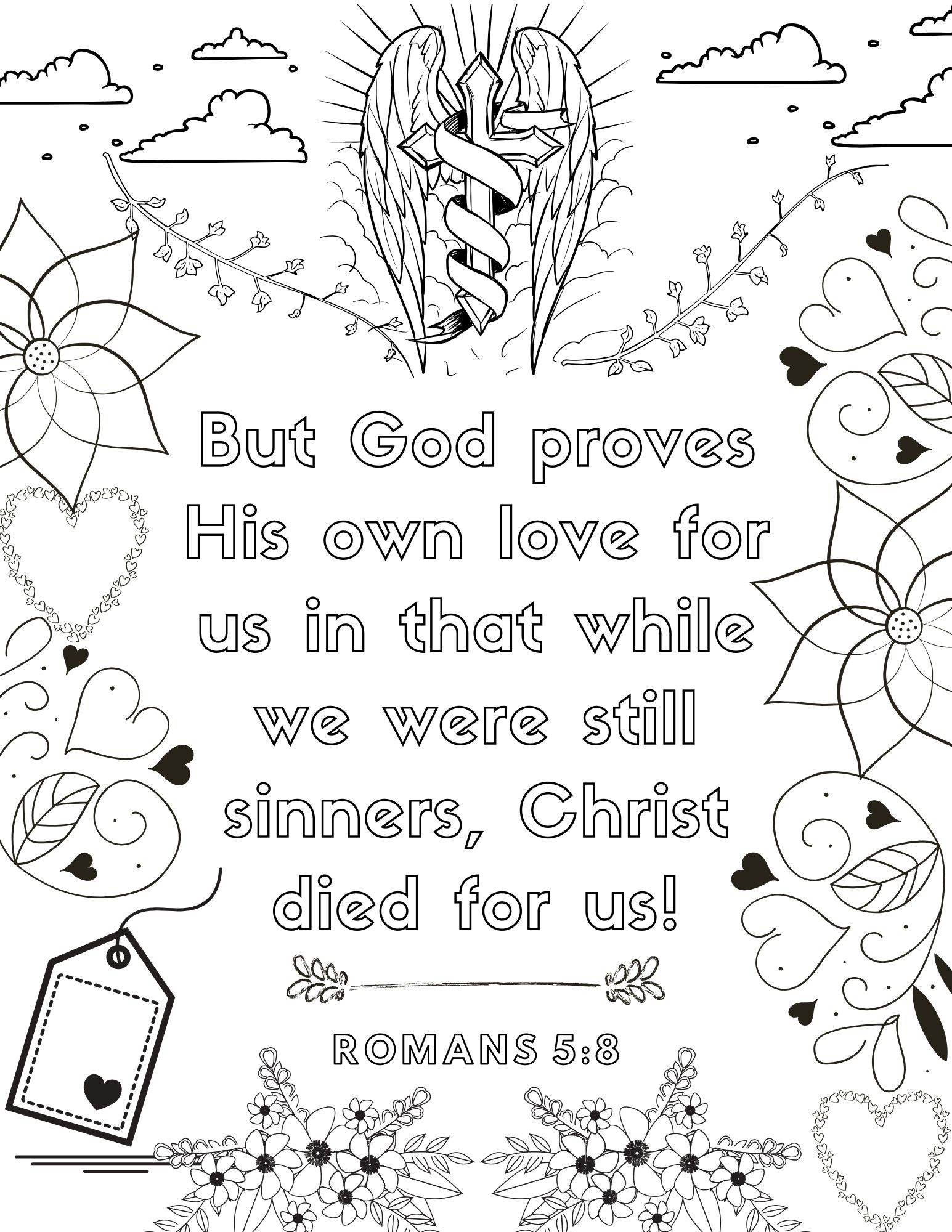 Inspirational Bible Verse Coloring Pages Printable 20