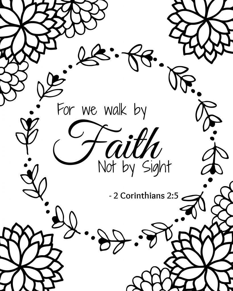 Inspirational Bible Verse Coloring Pages Printable 21