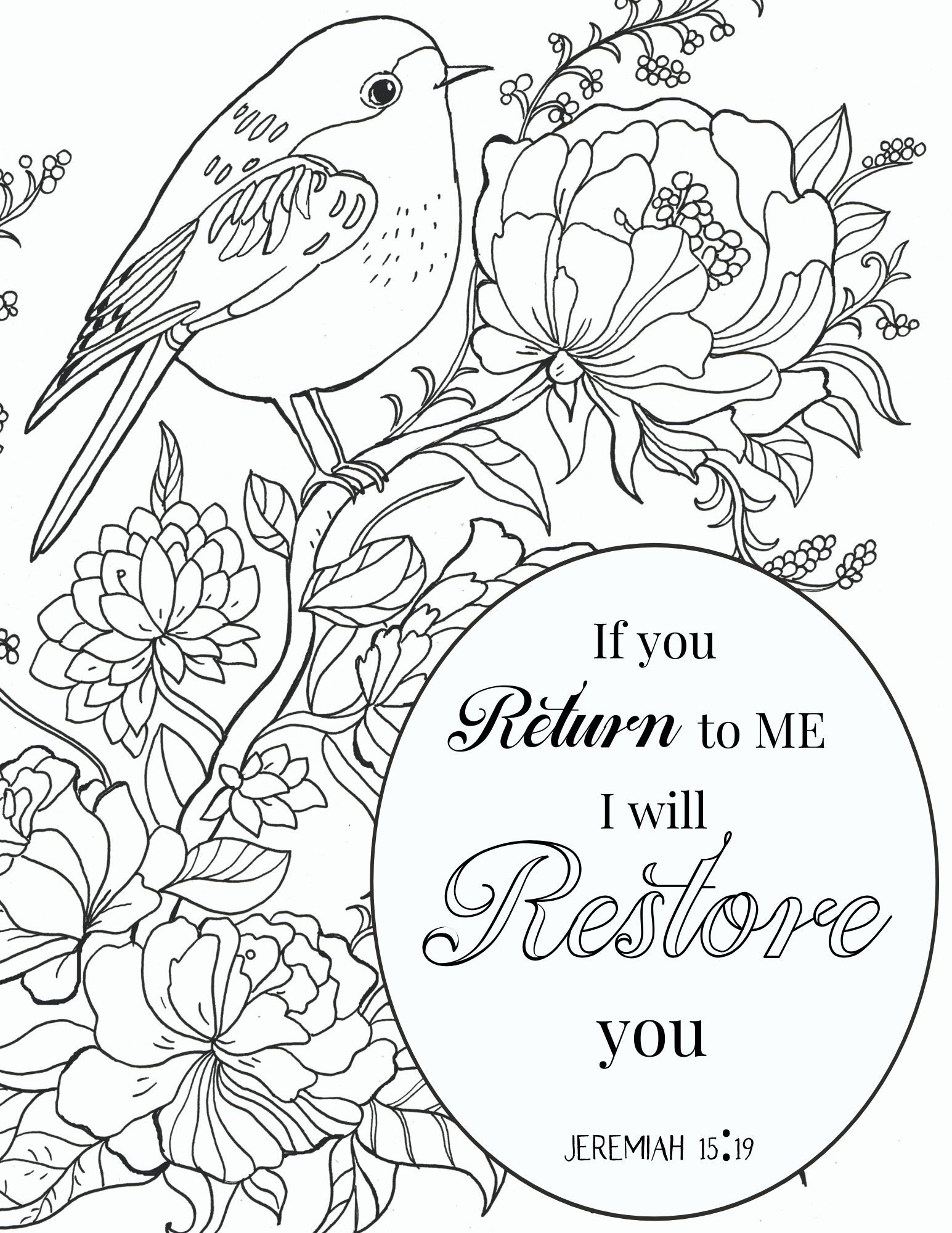 Inspirational Bible Verse Coloring Pages Printable 22