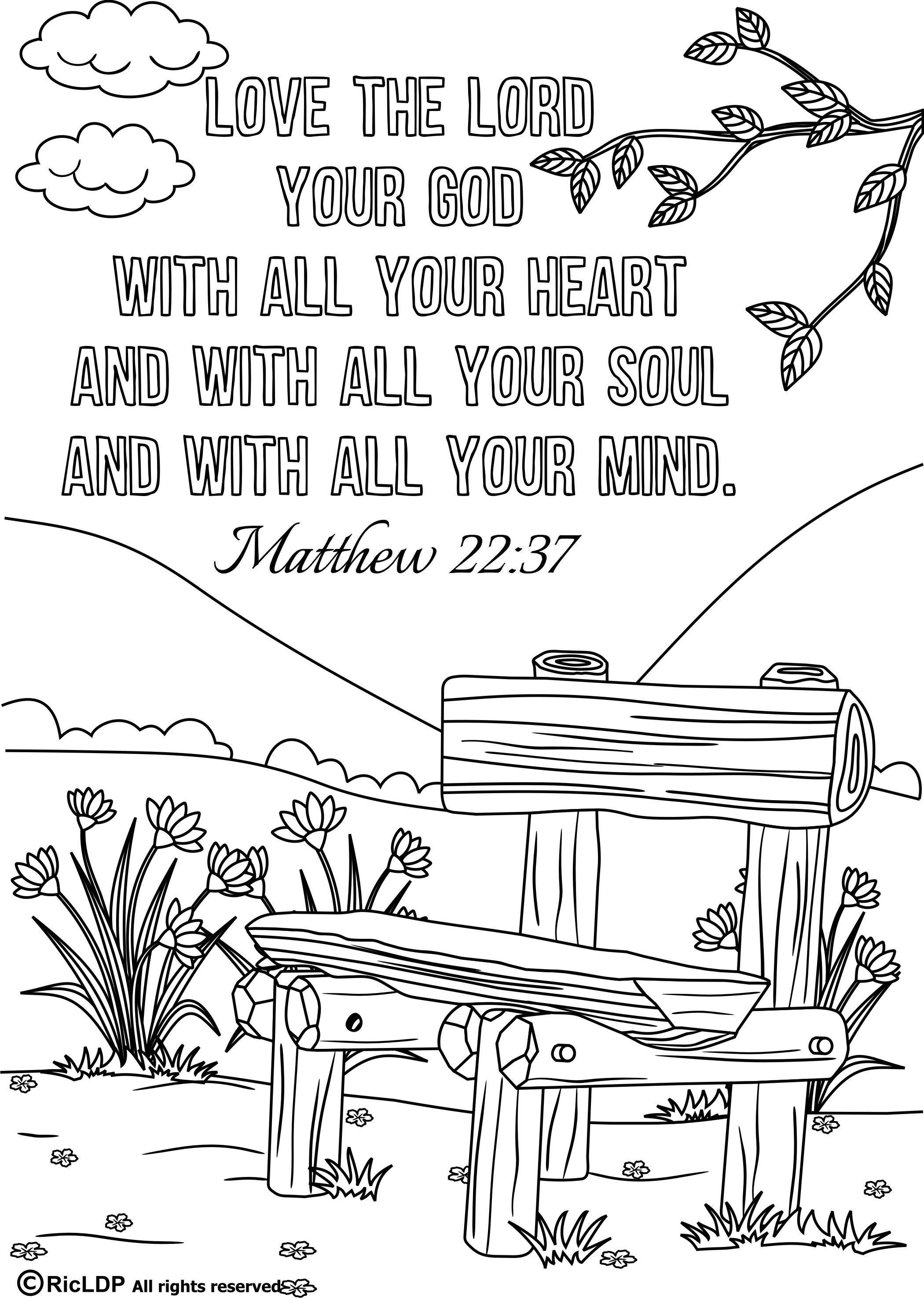 Inspirational Bible Verse Coloring Pages Printable 25