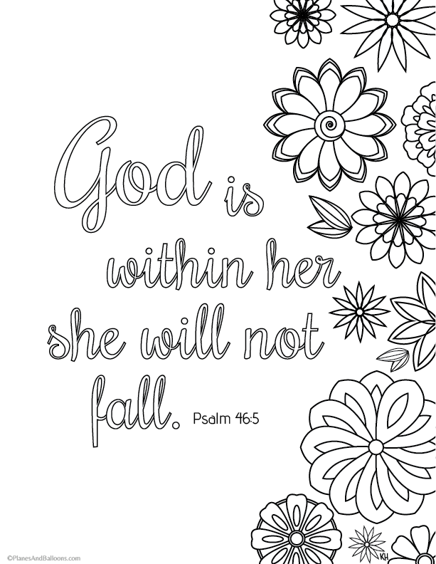 Inspirational Bible Verse Coloring Pages Printable 27