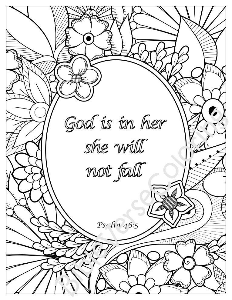 Inspirational Bible Verse Coloring Pages Printable 28