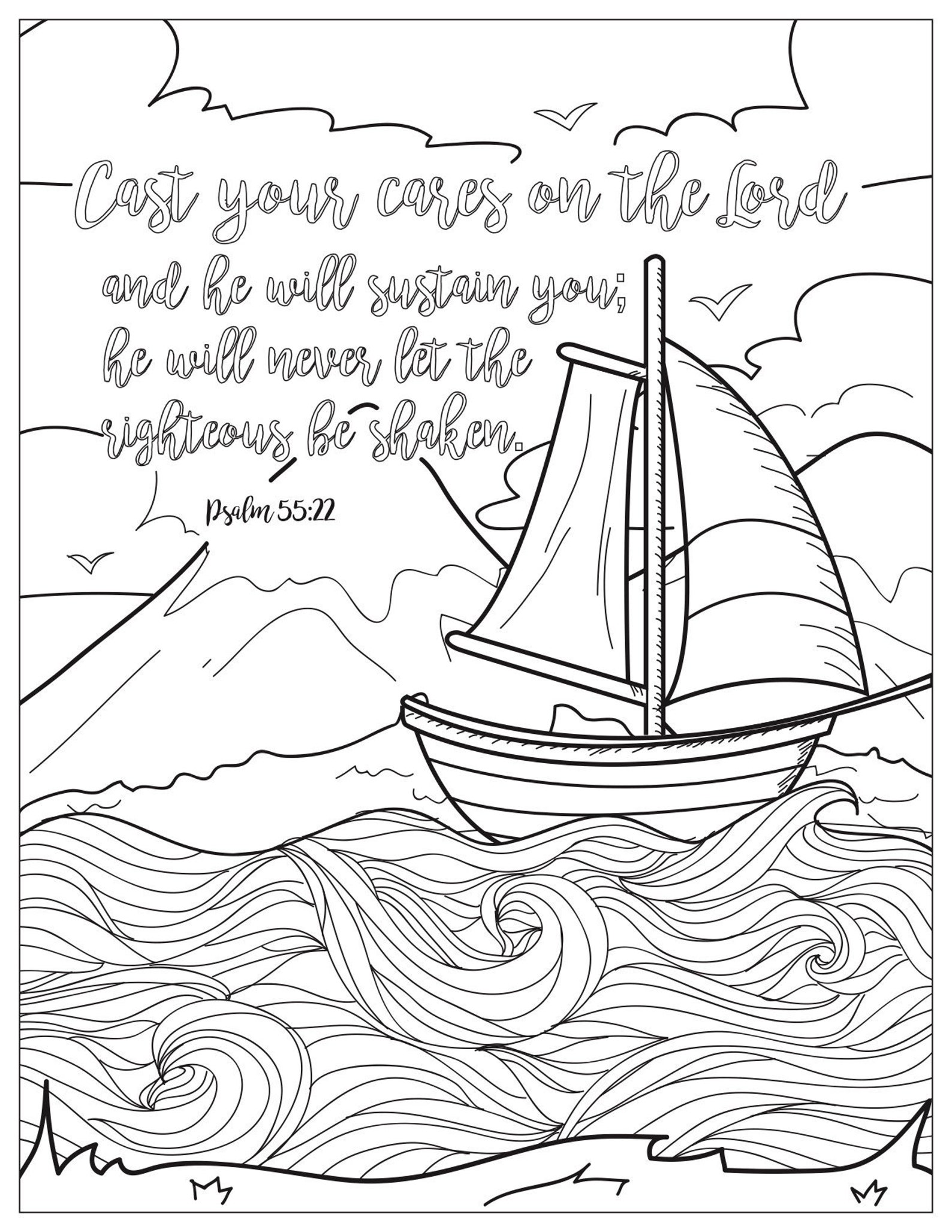 Inspirational Bible Verse Coloring Pages Printable 31