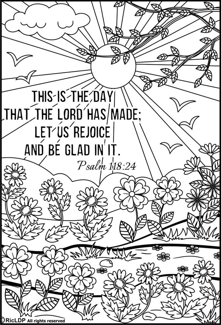 Inspirational Bible Verse Coloring Pages Printable 32