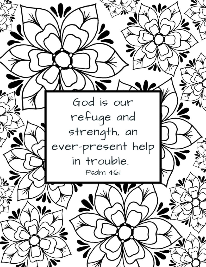 Inspirational Bible Verse Coloring Pages Printable 4