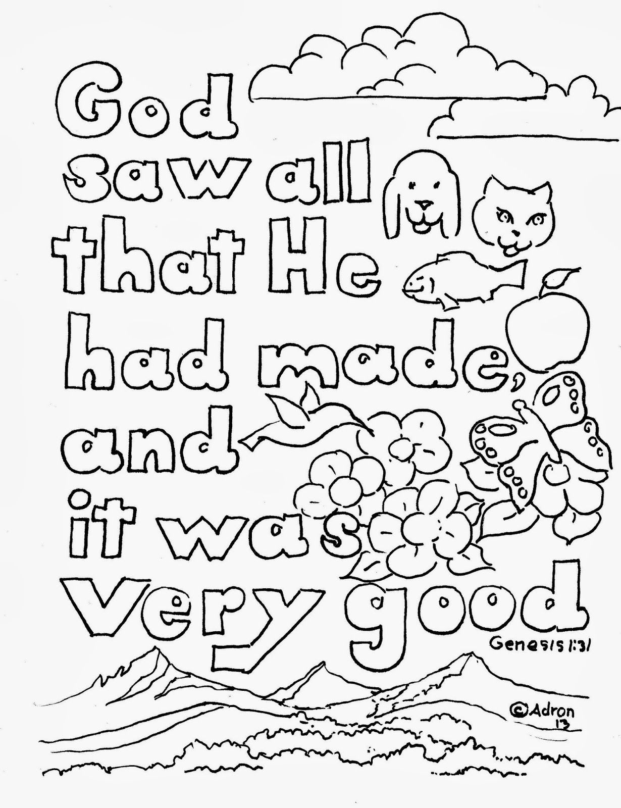 Inspirational Bible Verse Coloring Pages Printable 8