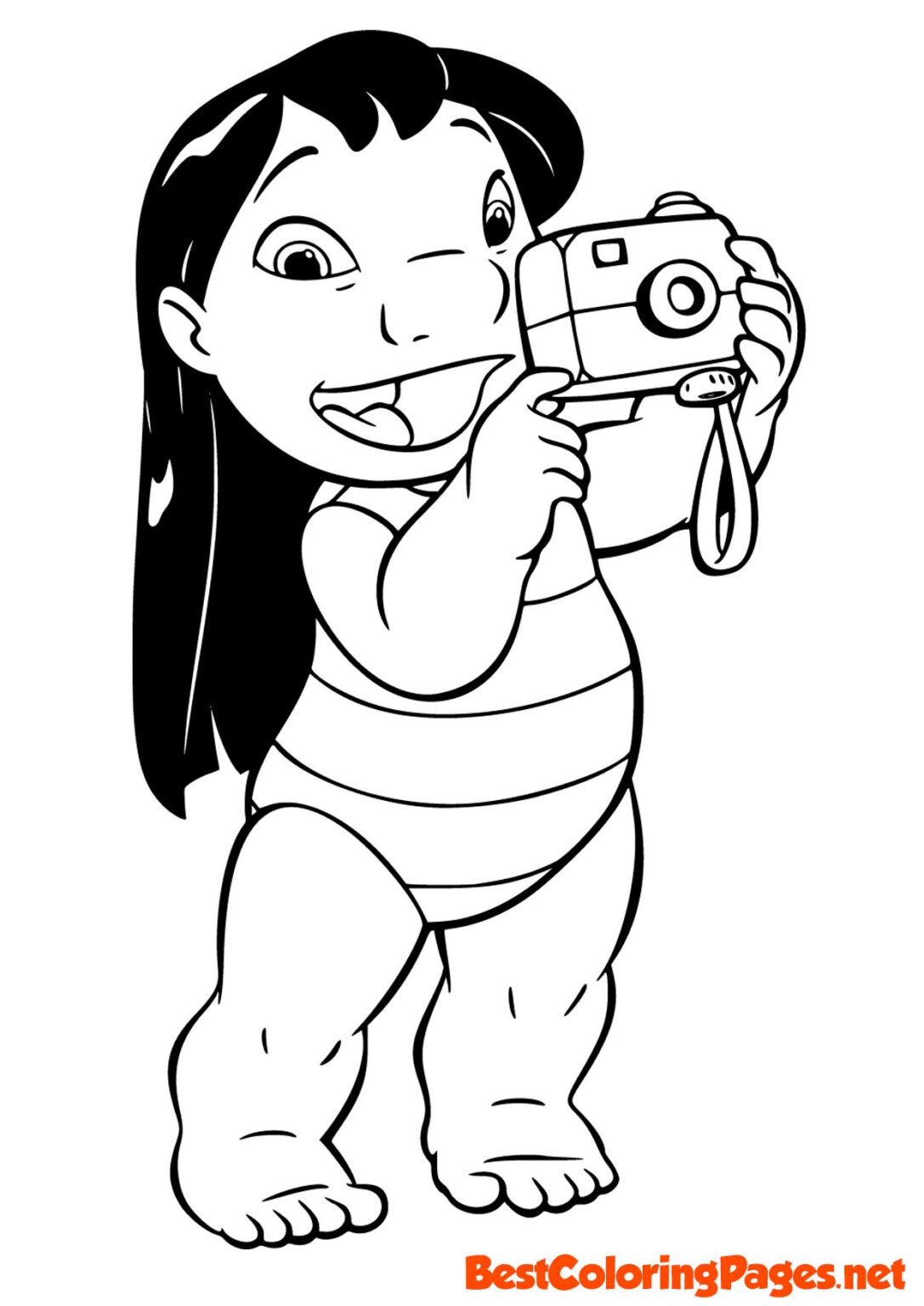 Lovable Lilo & Stitch Coloring Pages Printable 19