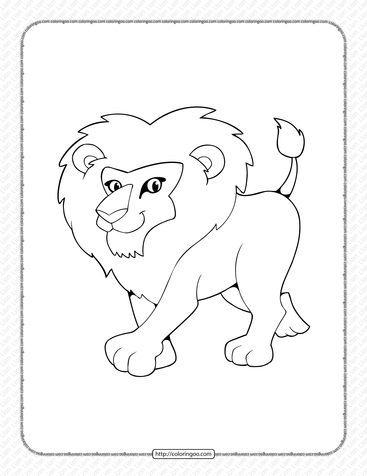 Majestic Lion Coloring Pages Printable 16