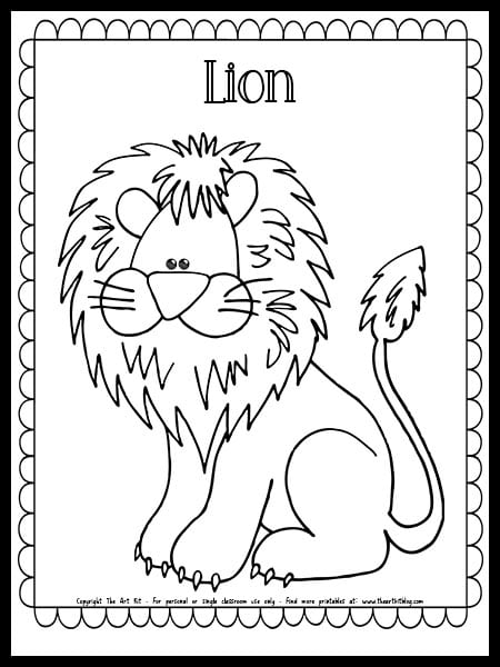 Majestic Lion Coloring Pages Printable 18