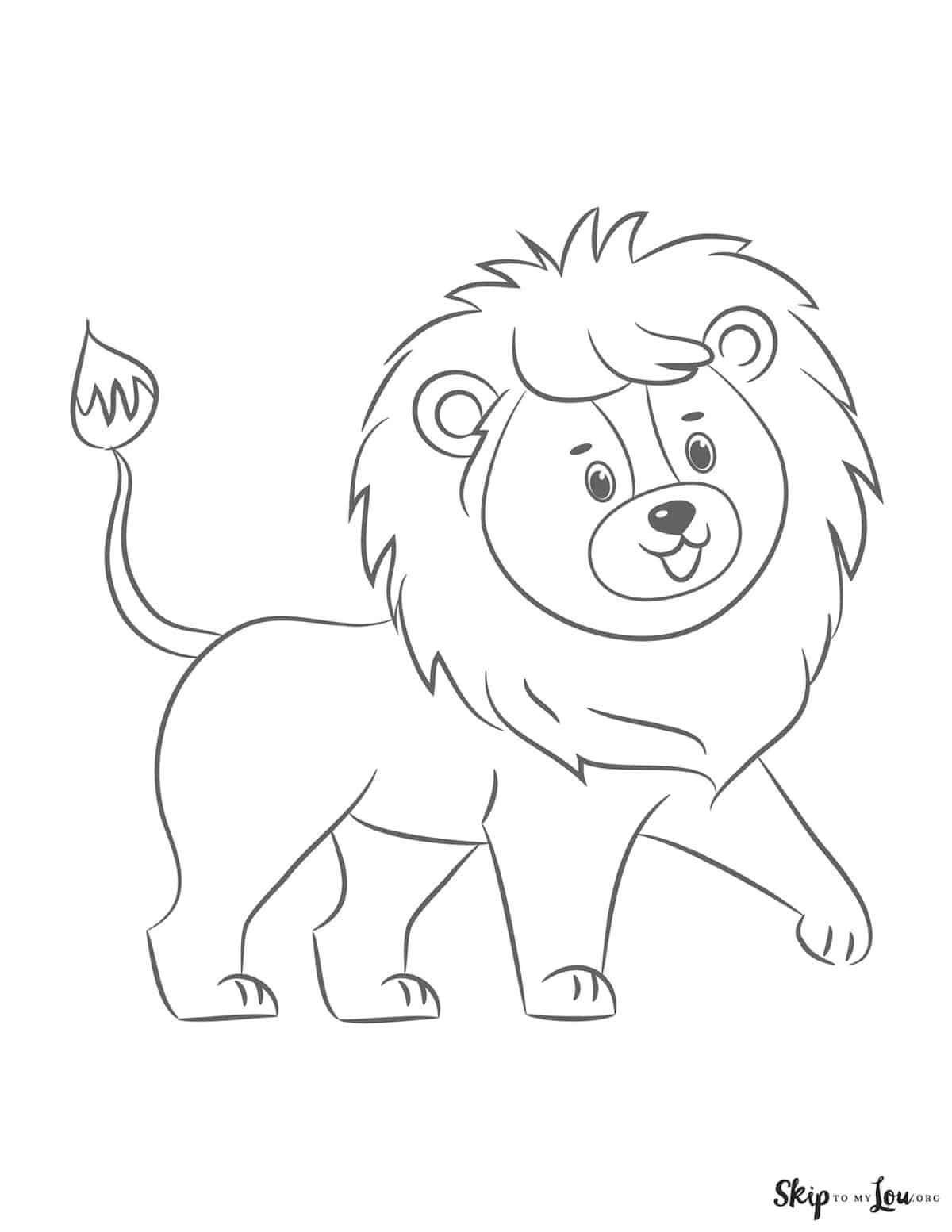 Majestic Lion Coloring Pages Printable 35