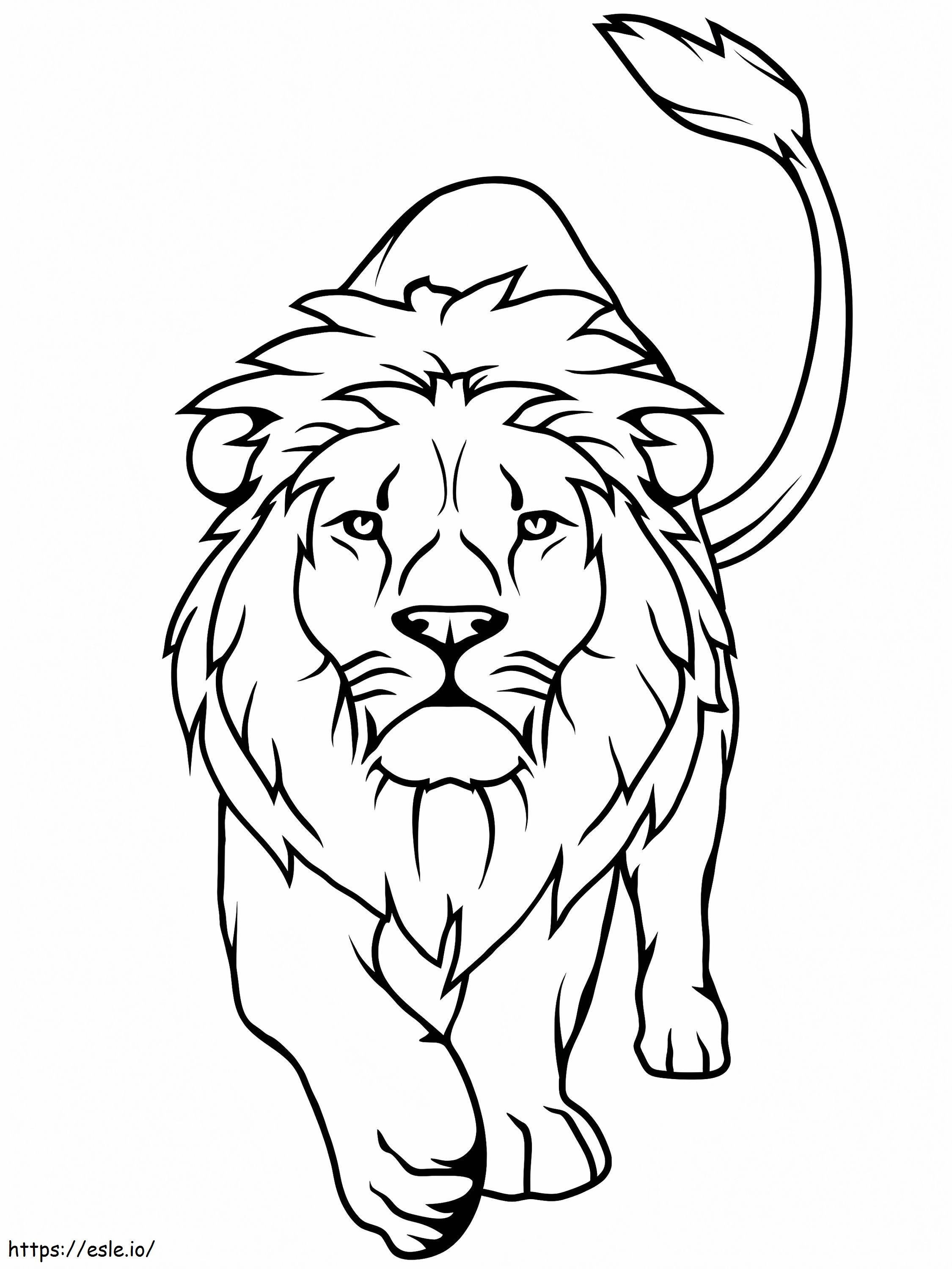 Majestic Lion Coloring Pages Printable 5