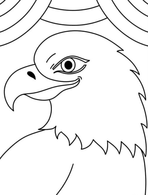 Proud Bald Eagle Coloring Pages Printable 21