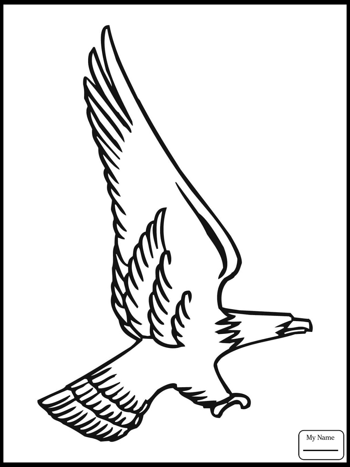 Proud Bald Eagle Coloring Pages Printable 33