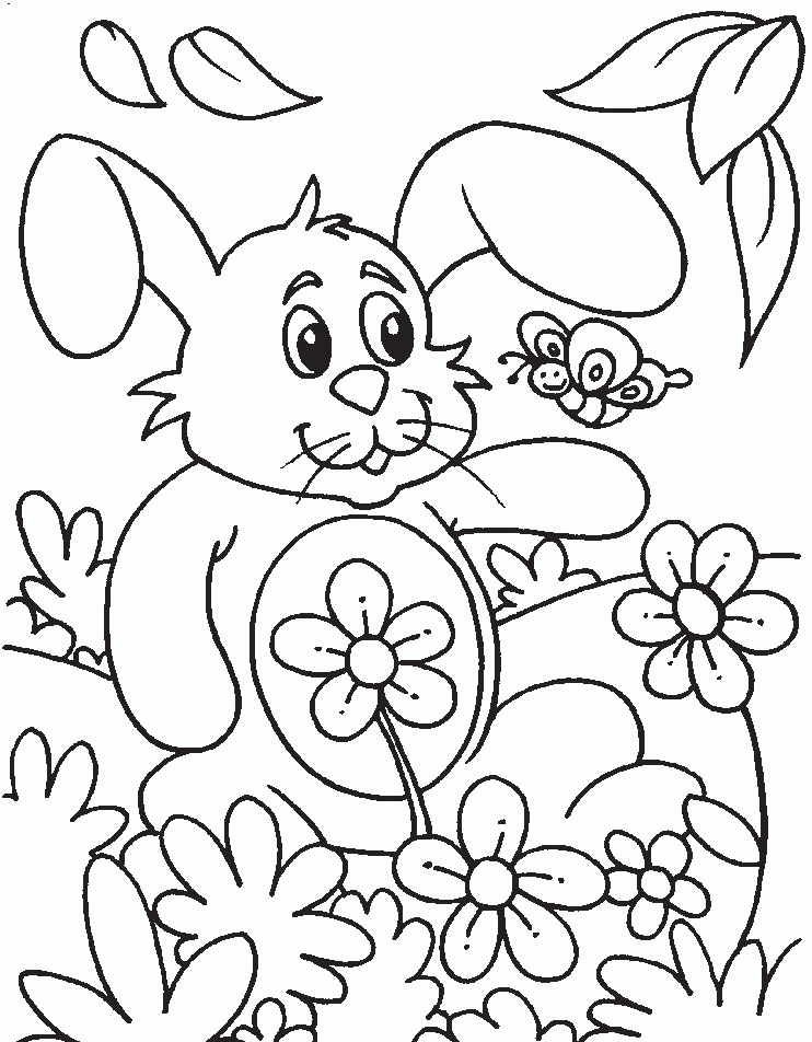 Refreshing Spring Coloring Pages Printable 15