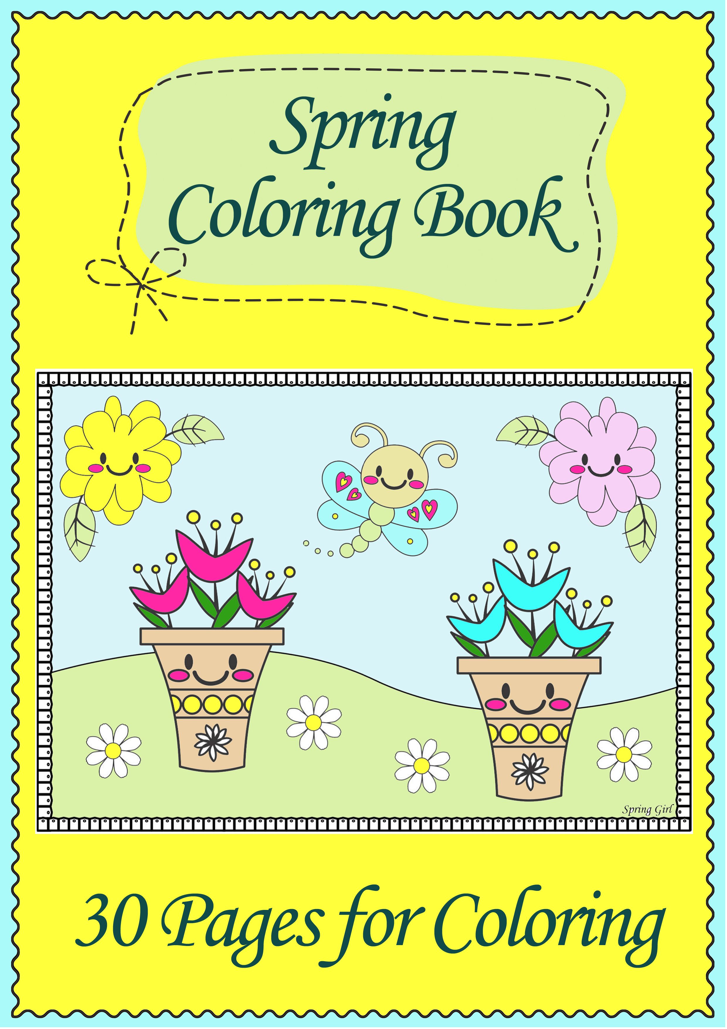 Refreshing Spring Coloring Pages Printable 35